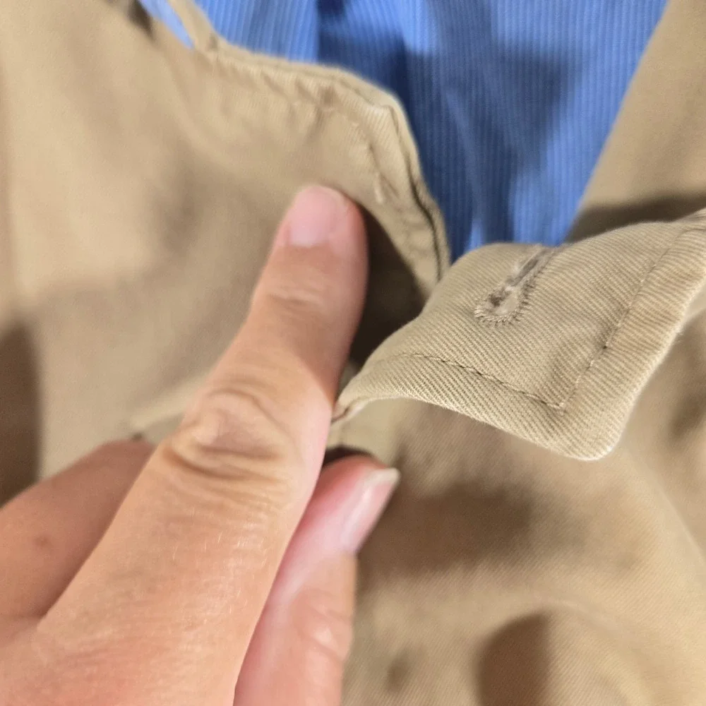 GAP Mens XL Khaki Cotton Twill Blazer Sport Coat Jacket Tan 2-Button Casual